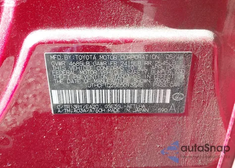 2014 Lexus Is 250 from USA, damaged, VIN JTHCF1D25E5013848